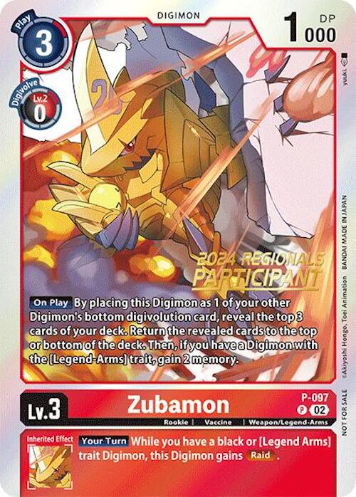 Zubamon [P-097] - P-097 (2024 Regionals Participant) [Promotional Cards]