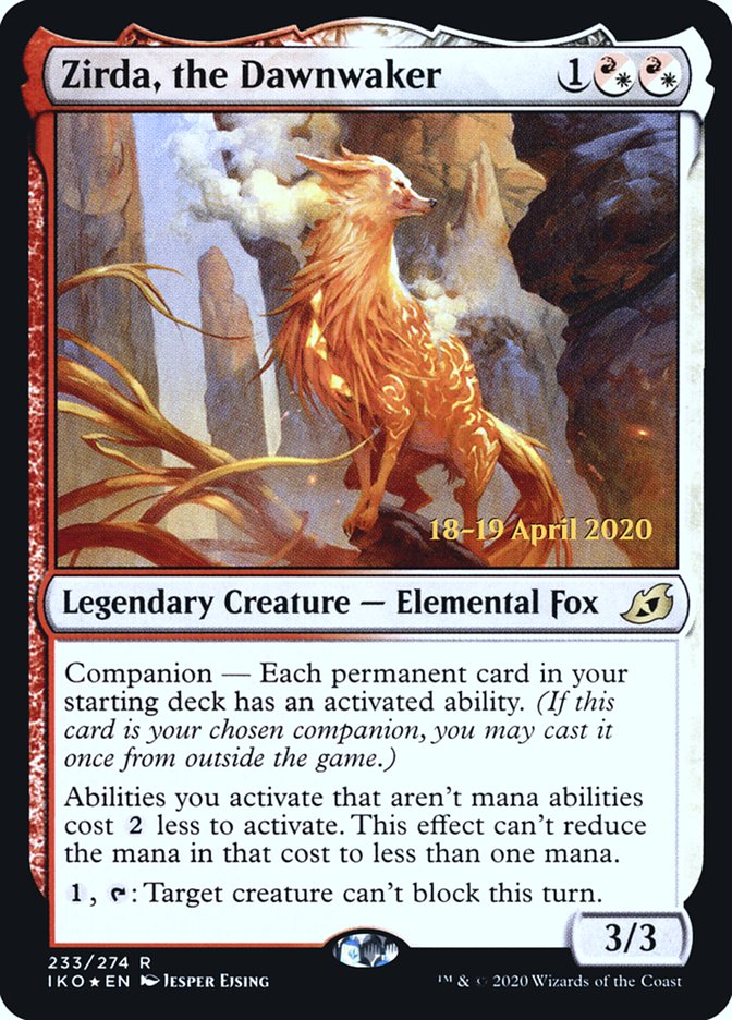 Zirda, the Dawnwaker  [Ikoria: Lair of Behemoths Prerelease Promos]