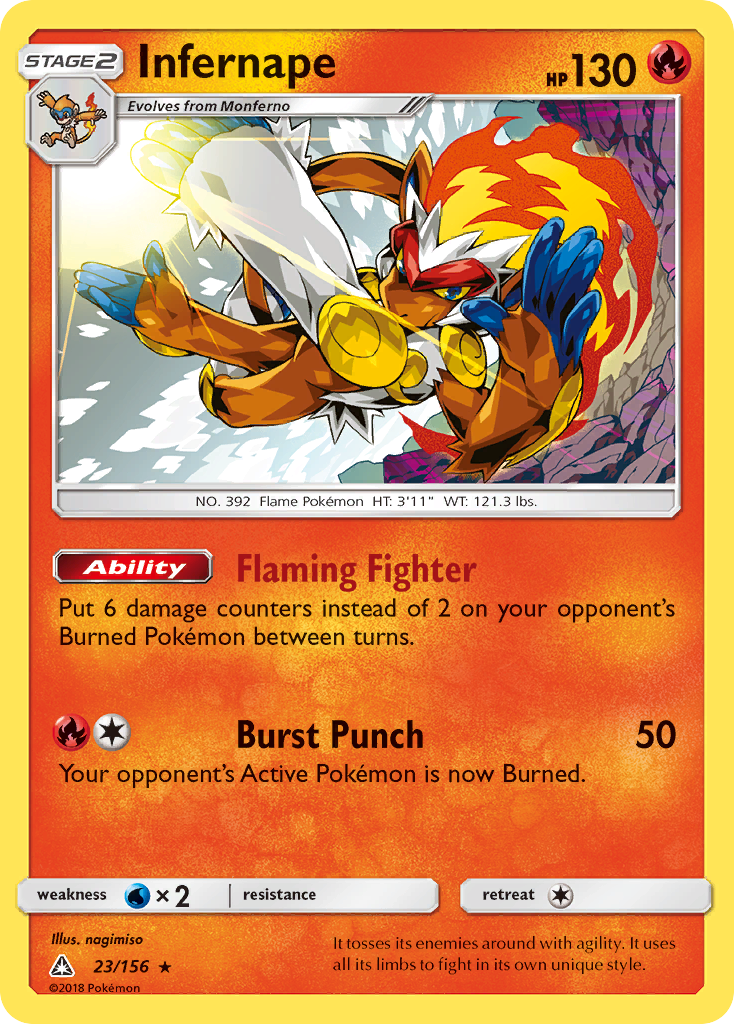 Infernape (23/156) [Sun & Moon: Ultra Prism]